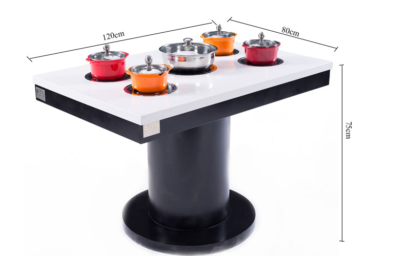 Commercial Customized Restaurant Indoor Hot Pot Tables’ size-CENHOT