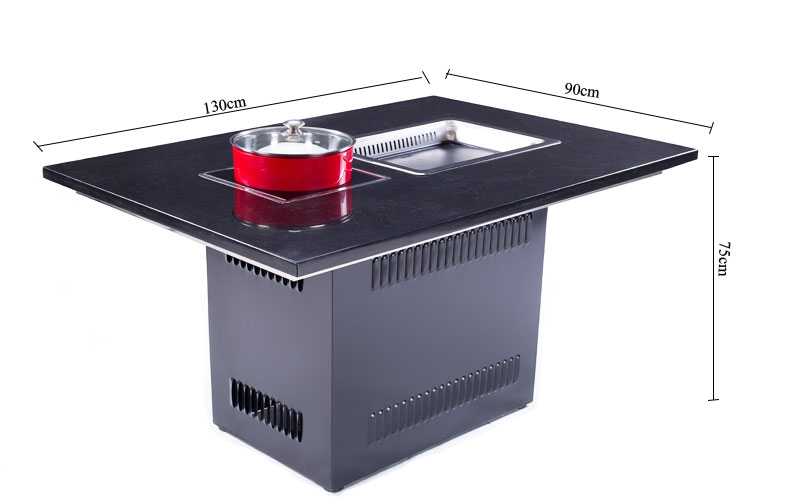CENHOT Korean Hot-pot Bbq Grill Tables' size can be customized