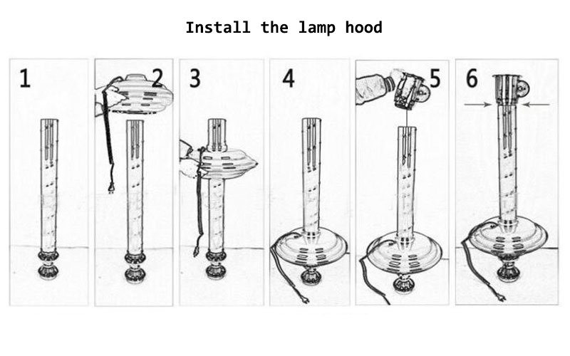 Install the lamp hood - CENHOT