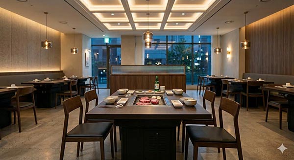 Korean BBQ table supplier