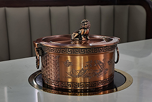 built in hot pot