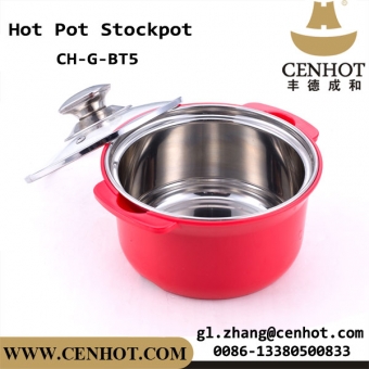 китайский мини-горшок кухонная посуда красочная нержавеющая сталь hotpot cooking set