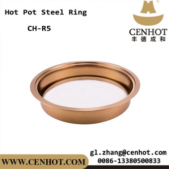Cenhot розовое золото утопленный горячий горшок стальное кольцо для горячей горшок индукционная плита оптом