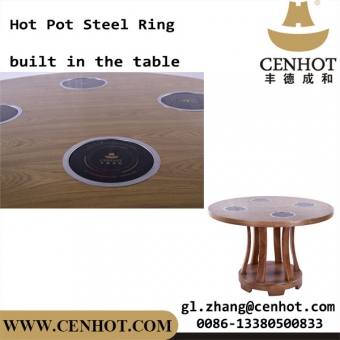 горячий горшок из нержавеющей стали cenhot плоские стальные кольца встроенный стол 