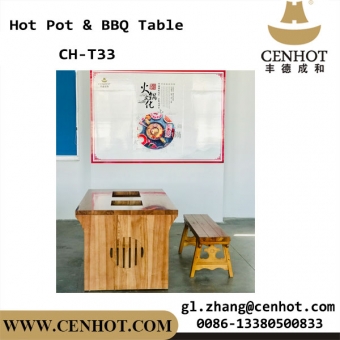 CENHOT Вуд Корейский барбекю и горячий горшок столы поставщиков китая 