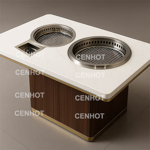 Как выбрать материал столешницы для корейских столов для барбекю